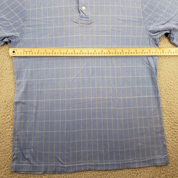 WH Belk Shirt Mens Medium Blue Performance Polo Short Sleeve Golf Outdoors - Picture 7 of 10